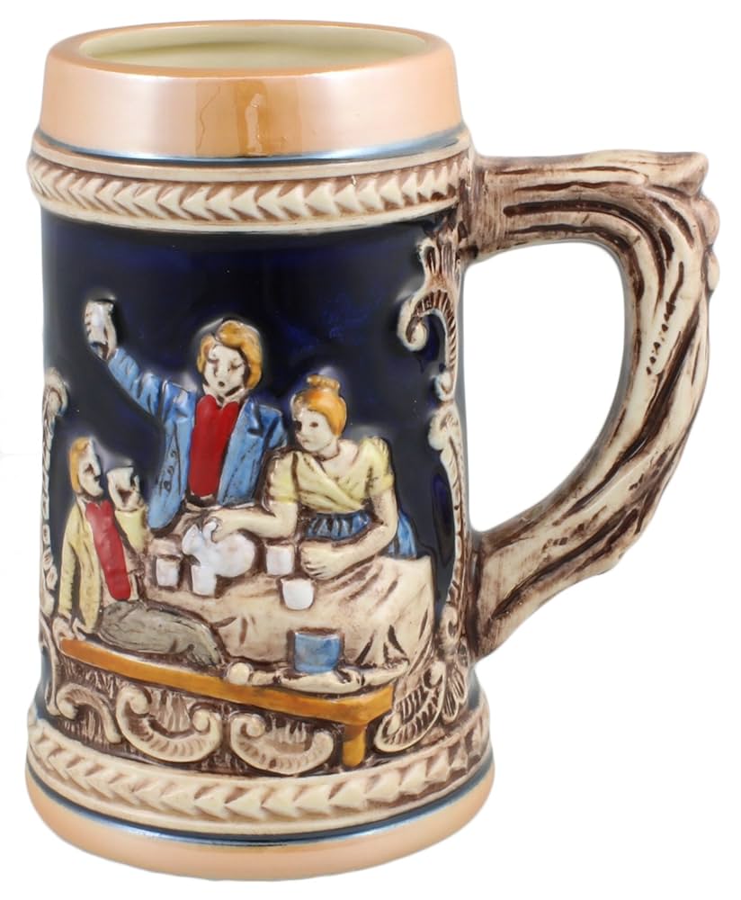 Amazon.co.jp: 萬古焼 ミュンヘン ビアジョッキ 5.5インチ 乾杯